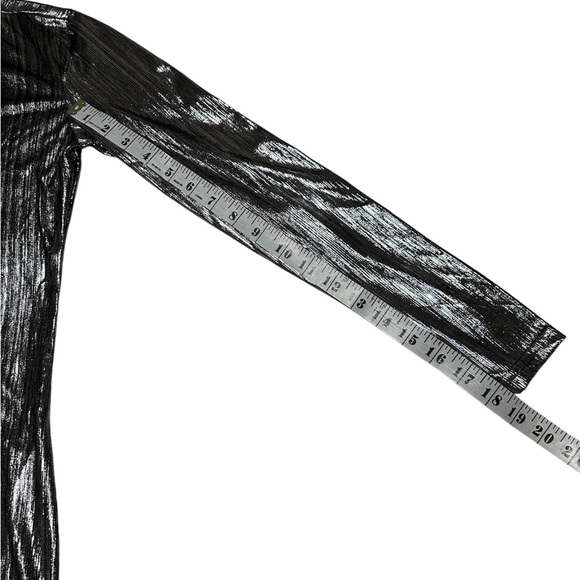 Women’s SHEIN Metallic Long Sleeve Mini Dress Medium Size 6 - Picture 5 of 8